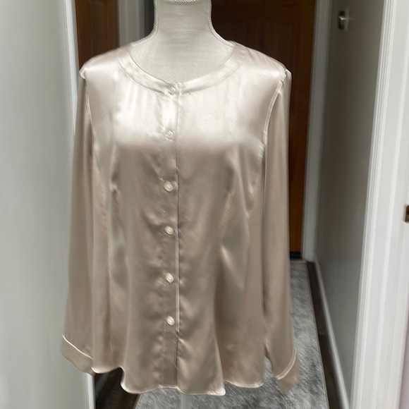 Lafayette 148 New York blouse with side zipper - Picture 1 of 5